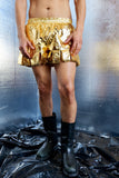 WALTER VAN BERIENDONCK SS23 THUNDER SHORTS GOLD