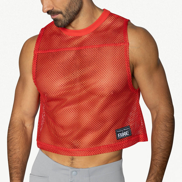 BIKE Short Sleeveless Practice Jersey - Red