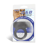 Silicone Duo Snap Cock & Ball Ring by Blue Line
