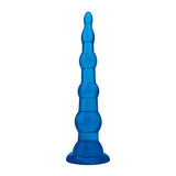 6.75" Anal Beades With Suction Base by Blue Line