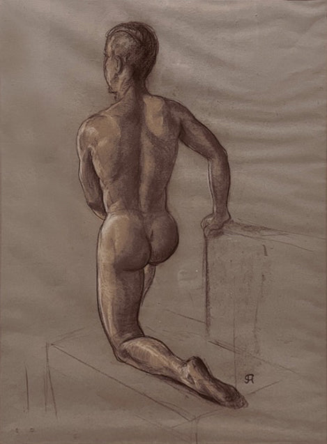 Clyde Archibald, Kneeling, ca 1960