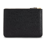 COMME DES GARÇONS EMBOSSED FOREST POUCH WALLET BLACK