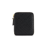 COMME DES GARÇONS EMBOSSED ROOTS WALLET BLACK