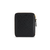 COMME DES GARÇONS EMBOSSED ROOTS WALLET BLACK