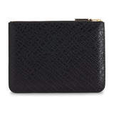 COMME DES GARÇONS EMBOSSED ROOTS POUCH WALLET BLACK