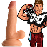 JOCK Football Frank 6.75" Dildo W/ Balls Light