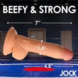 JOCK Wrestling Wayne 7" Dildo W/ Balls Light