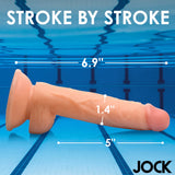 JOCK Swimming Simon 7" Dildo W/ Balls Medium