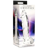 Pleasure Crystals 7.1" Glass Dildo W/ Balls