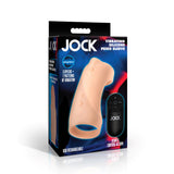 Vibrating Silicone Penis Sleeve - light