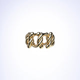 KISKA LAB CURB ALBERT GOLD RING