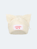 LOVERBOY BY CHARLES JEFFREY CHUNKY EARS BEANIE WHITE