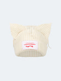 LOVERBOY BY CHARLES JEFFREY CHUNKY EARS BEANIE WHITE