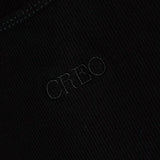 Creo Classic Ribbed Tank Top Black