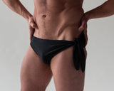 GYMNASIUM THE TIE SIDE SWIM BRIEF BLACK