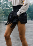 GMBH BOXING SHORTS W FRINGES BLACK