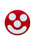 Red Smile Button by Walter Van Beirendonck
