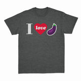 I Love Eggplant Tee by Peachy Kings