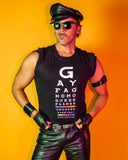 Gay Eye Chart Tee by Peachy Kings