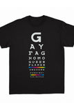 Gay Eye Chart Tee by Peachy Kings