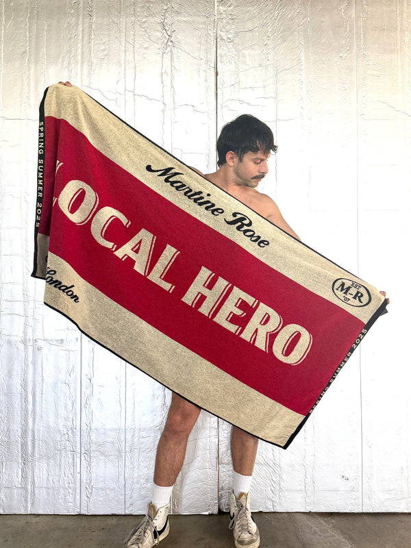 MARTINE ROSE Local Hero Beach Towel