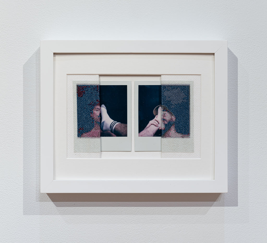 Michael Espinoza, Footjob Polaroid Diptych, 2025