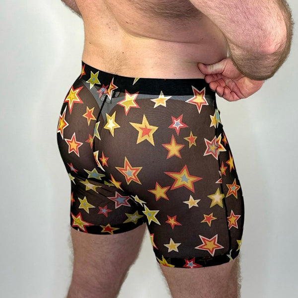 Alfons Dovana Hollywood Stars Multicolor Biker Shorts