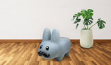 Kidrobot Art Giant Denim Happy Stache' Labbit Stool