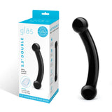 Gläs 5.5" Double Bull Black Dildo