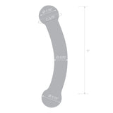 Gläs 5.5" Double Bull Black Dildo