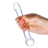 Gläs 7" realistic head glass dildo