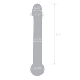 Gläs 7" realistic head glass dildo