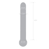 Gläs 7" straight glass dildo