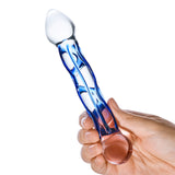 Gläs 6.5" Full Tip Textured Glass Dildo