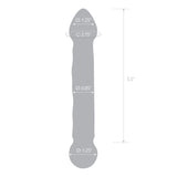 Gläs 6.5" Full Tip Textured Glass Dildo