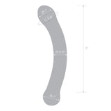 Gläs 6" Curved Glass Dildo