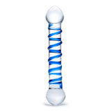 Gläs 6.5" Spiral dildo