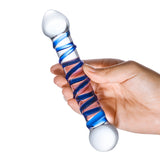 Gläs 6.5" Spiral dildo