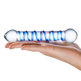 Gläs 6.5" Spiral dildo