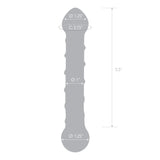 Gläs 6.5" Spiral dildo