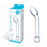 Gläs 8" Slimline P-Spot Glass Dildo