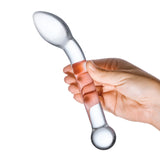 Gläs 8" Slimline P-Spot Glass Dildo