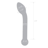 Gläs 8" Slimline P-Spot Glass Dildo