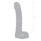 Gläs 7" Realistic Glass Dildo