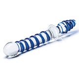 Gläs 10" Mr. Swirly Double Ended Glass Dildo & Butt Plug