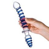 Gläs 10" Mr. Swirly Double Ended Glass Dildo & Butt Plug