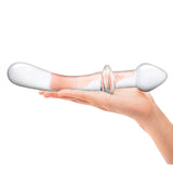 Gläs 9" Classic Curved Dual-Ended Dildo