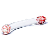 Gläs 8" Red Head Double Dildo