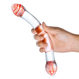 Gläs 8" Red Head Double Dildo