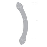 Gläs 8" Red Head Double Dildo